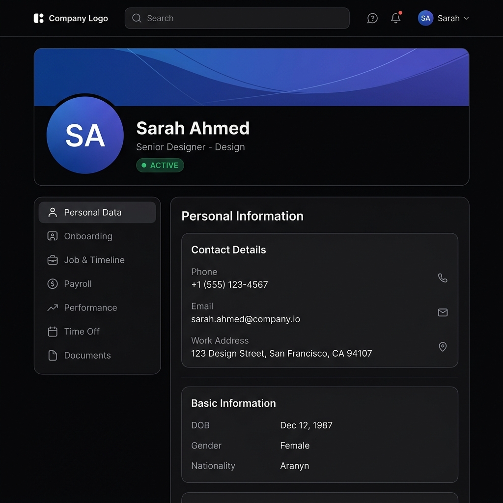HR Employee Profile